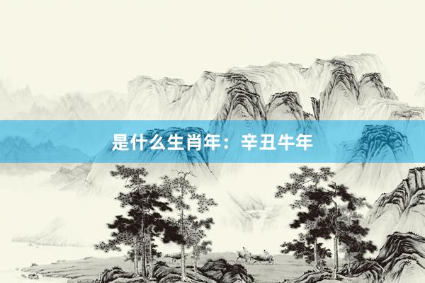 是什么生肖年：辛丑牛年