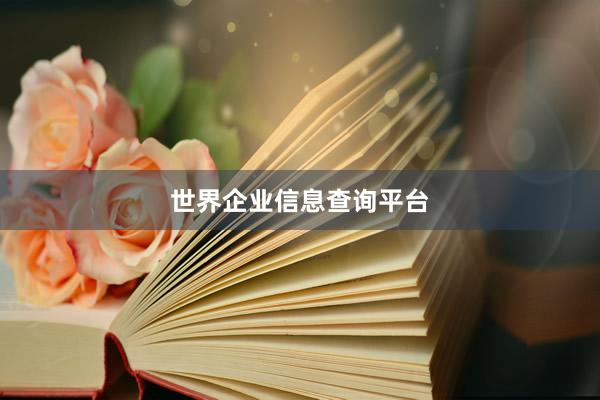 世界企业信息查询平台